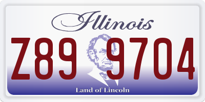 IL license plate Z899704