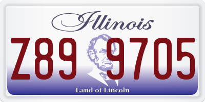 IL license plate Z899705