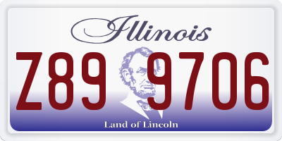 IL license plate Z899706