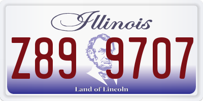 IL license plate Z899707