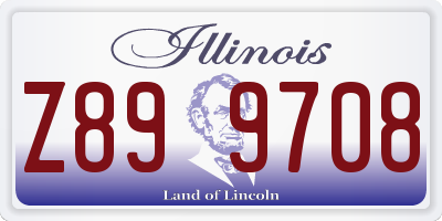 IL license plate Z899708