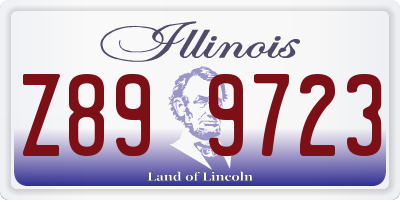 IL license plate Z899723