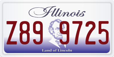 IL license plate Z899725