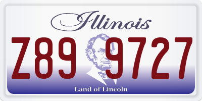 IL license plate Z899727