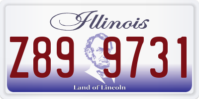 IL license plate Z899731
