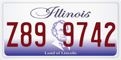 IL license plate Z899742
