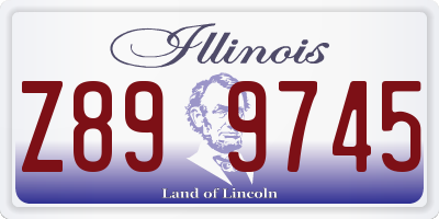 IL license plate Z899745