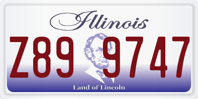IL license plate Z899747