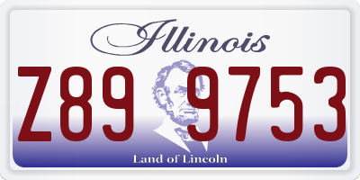 IL license plate Z899753