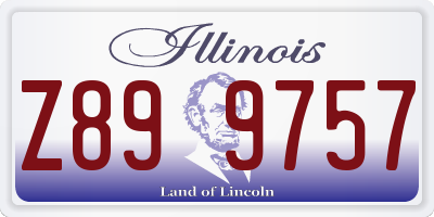 IL license plate Z899757