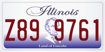 IL license plate Z899761
