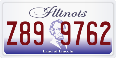 IL license plate Z899762
