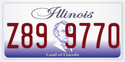 IL license plate Z899770