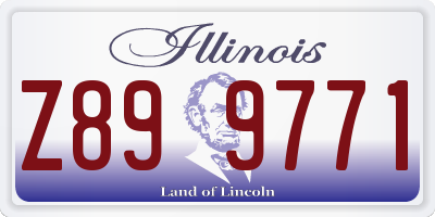 IL license plate Z899771