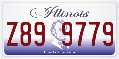 IL license plate Z899779