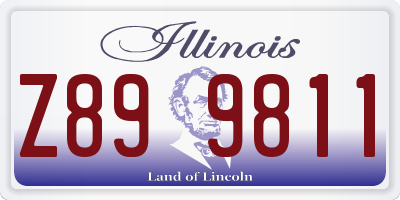 IL license plate Z899811
