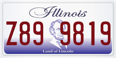 IL license plate Z899819