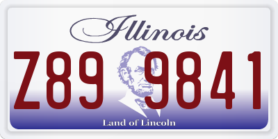 IL license plate Z899841