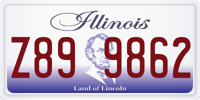 IL license plate Z899862