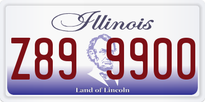 IL license plate Z899900