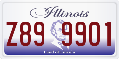 IL license plate Z899901