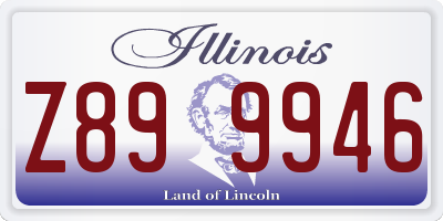 IL license plate Z899946