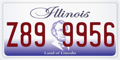 IL license plate Z899956