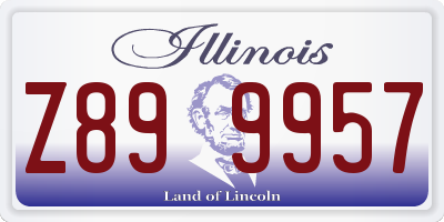 IL license plate Z899957
