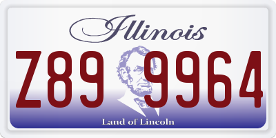 IL license plate Z899964