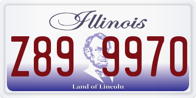 IL license plate Z899970
