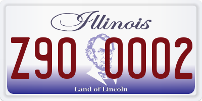 IL license plate Z900002