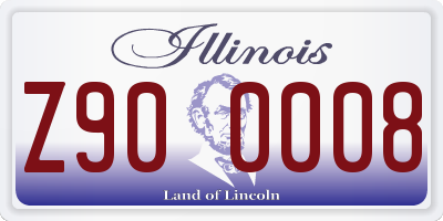 IL license plate Z900008