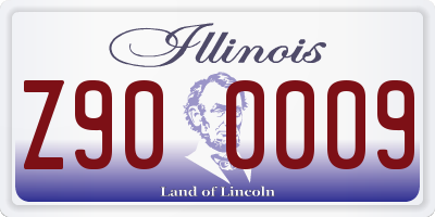 IL license plate Z900009