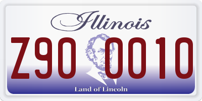 IL license plate Z900010