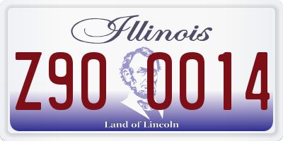 IL license plate Z900014