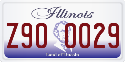 IL license plate Z900029