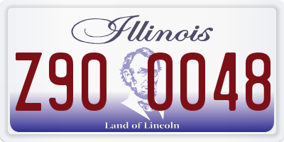 IL license plate Z900048