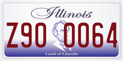 IL license plate Z900064