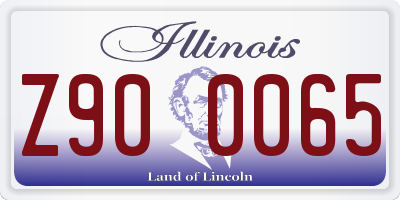 IL license plate Z900065