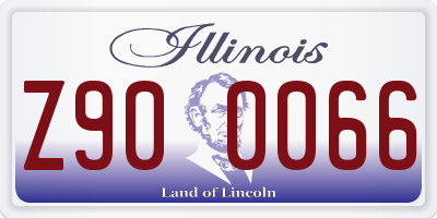 IL license plate Z900066