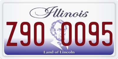 IL license plate Z900095
