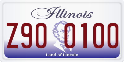 IL license plate Z900100