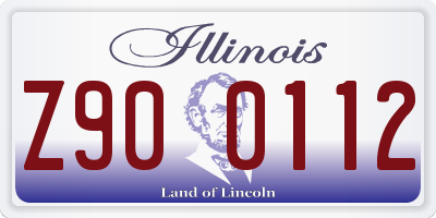IL license plate Z900112