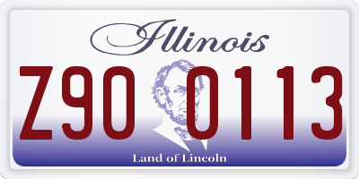IL license plate Z900113