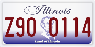 IL license plate Z900114