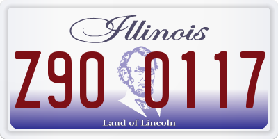 IL license plate Z900117
