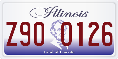 IL license plate Z900126