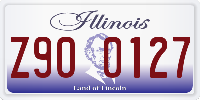 IL license plate Z900127