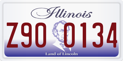 IL license plate Z900134