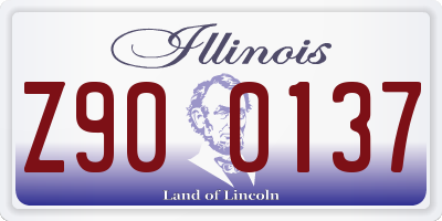 IL license plate Z900137